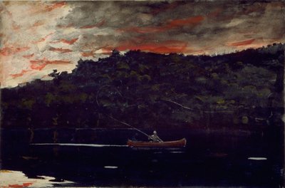 Sunrise, Fishing in the Adirondacks by Winslow Homer
